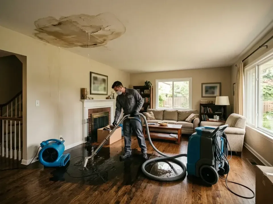 attic-pipe-burst-ceiling-drip-008 — frequently asked questions, Water Damage Restoration & Carpet Care in Forestdale, AL